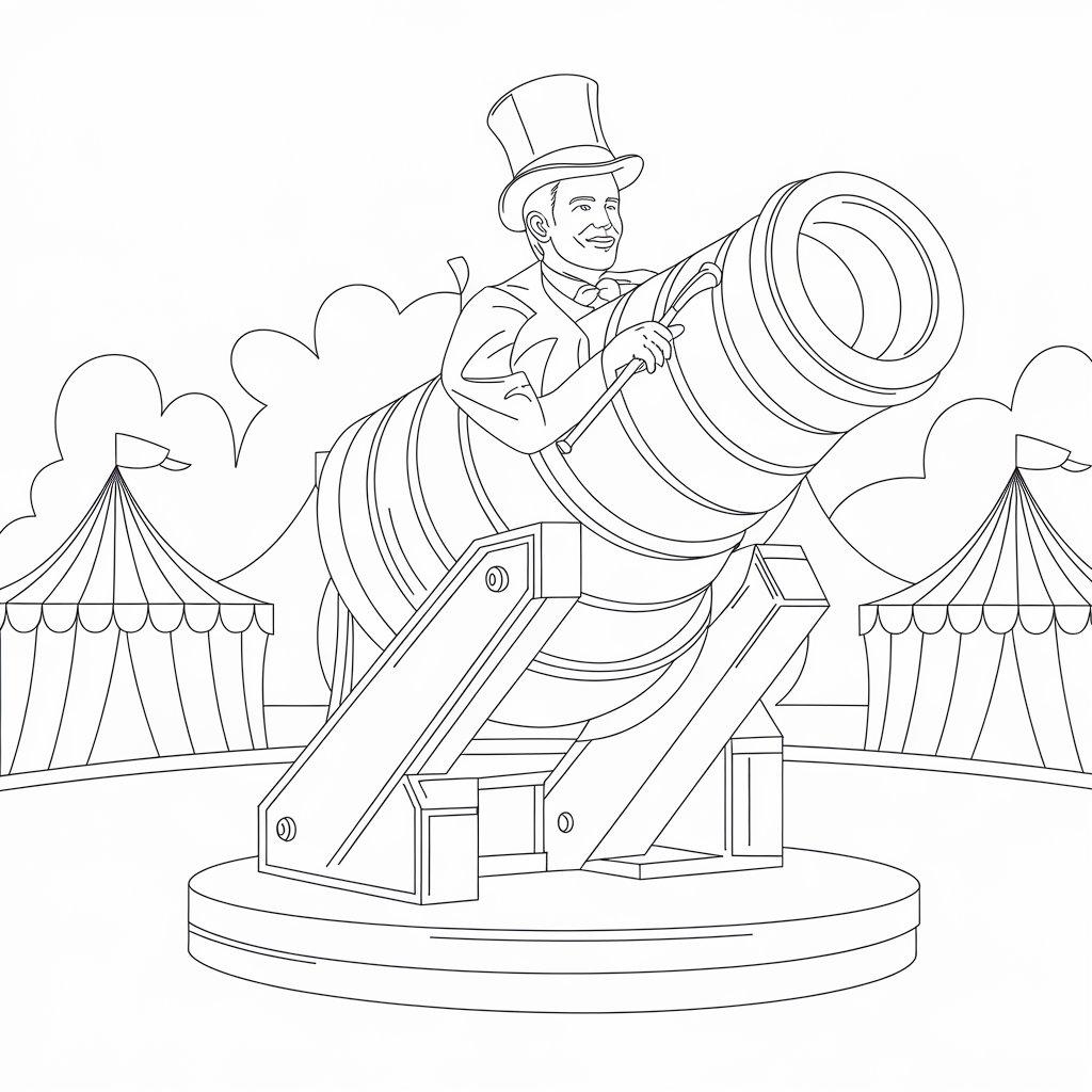 A_Circus_Cannon_with_a_Performer_Inside