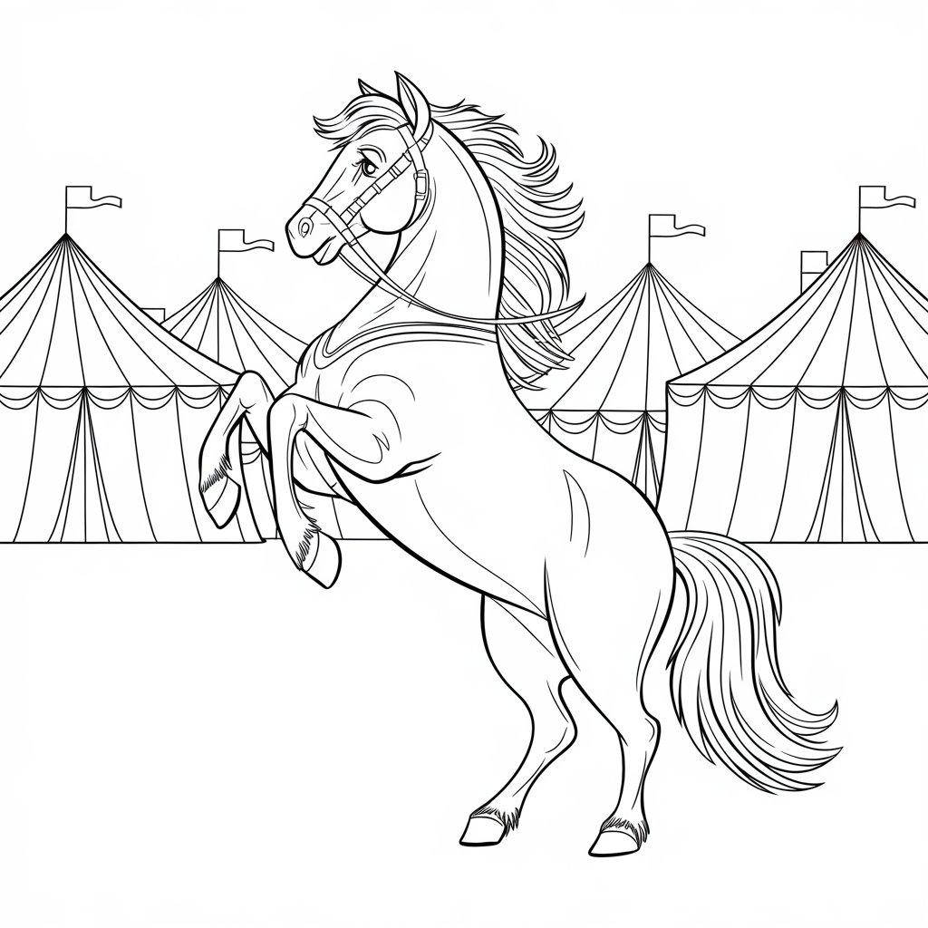 A_Circus_Horse_Performing_Tricks