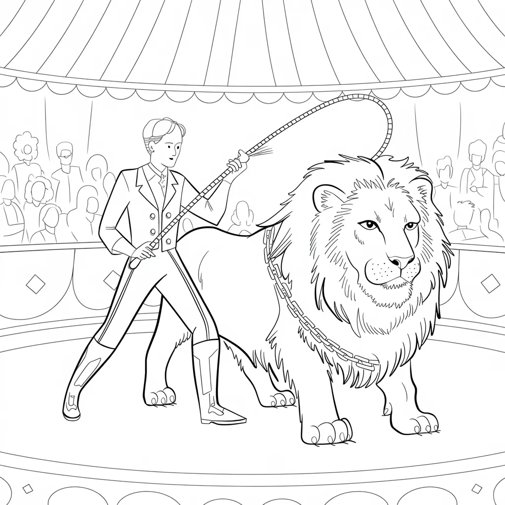 A_Circus_Lion_Tamer_with_a_Whip