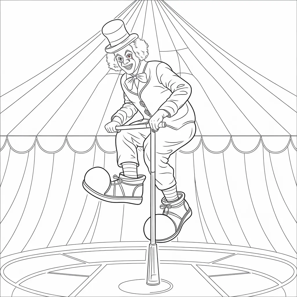 A_Clown_on_a_Pogo_Stick