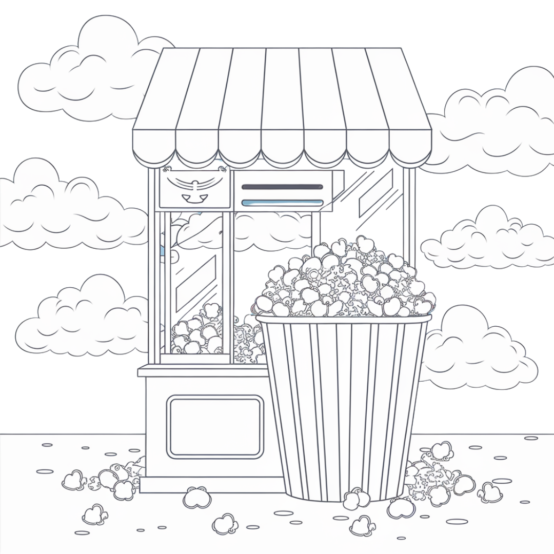A_Popcorn_Stand_with_a_Bucket_of_Popcorn