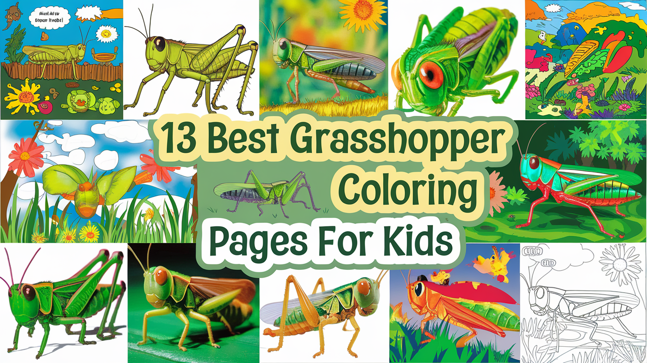 Best Grasshopper Coloring Pages for Kids