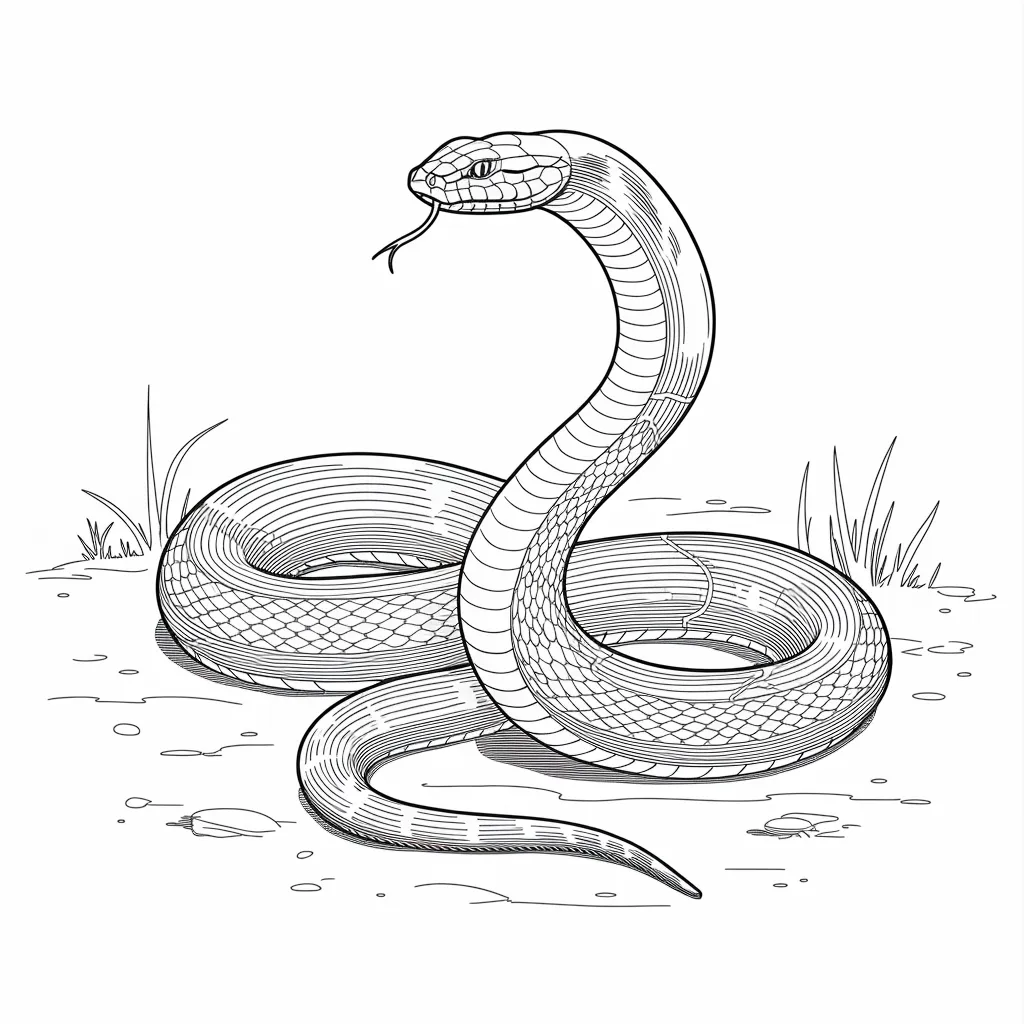 Black_Mamba_Coiling_On_the_Ground