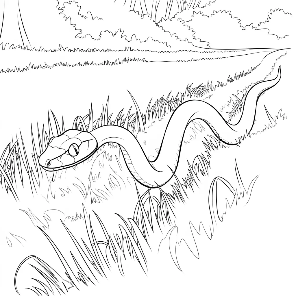 Blue_Racer_Snake_In_The_Field