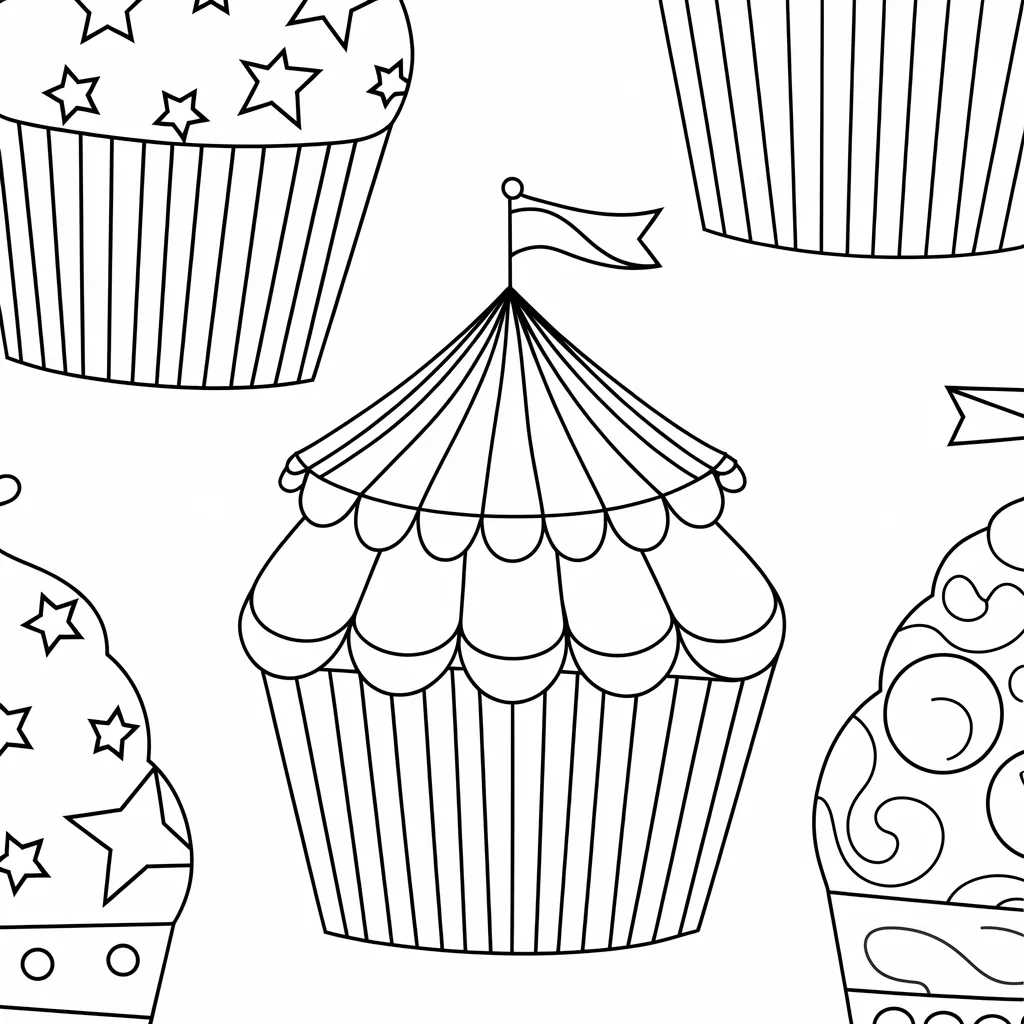 Circus_Theme_Cupcake_Wrappers