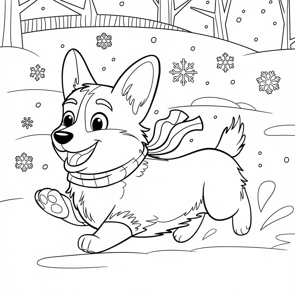 Corgi_in_Snow