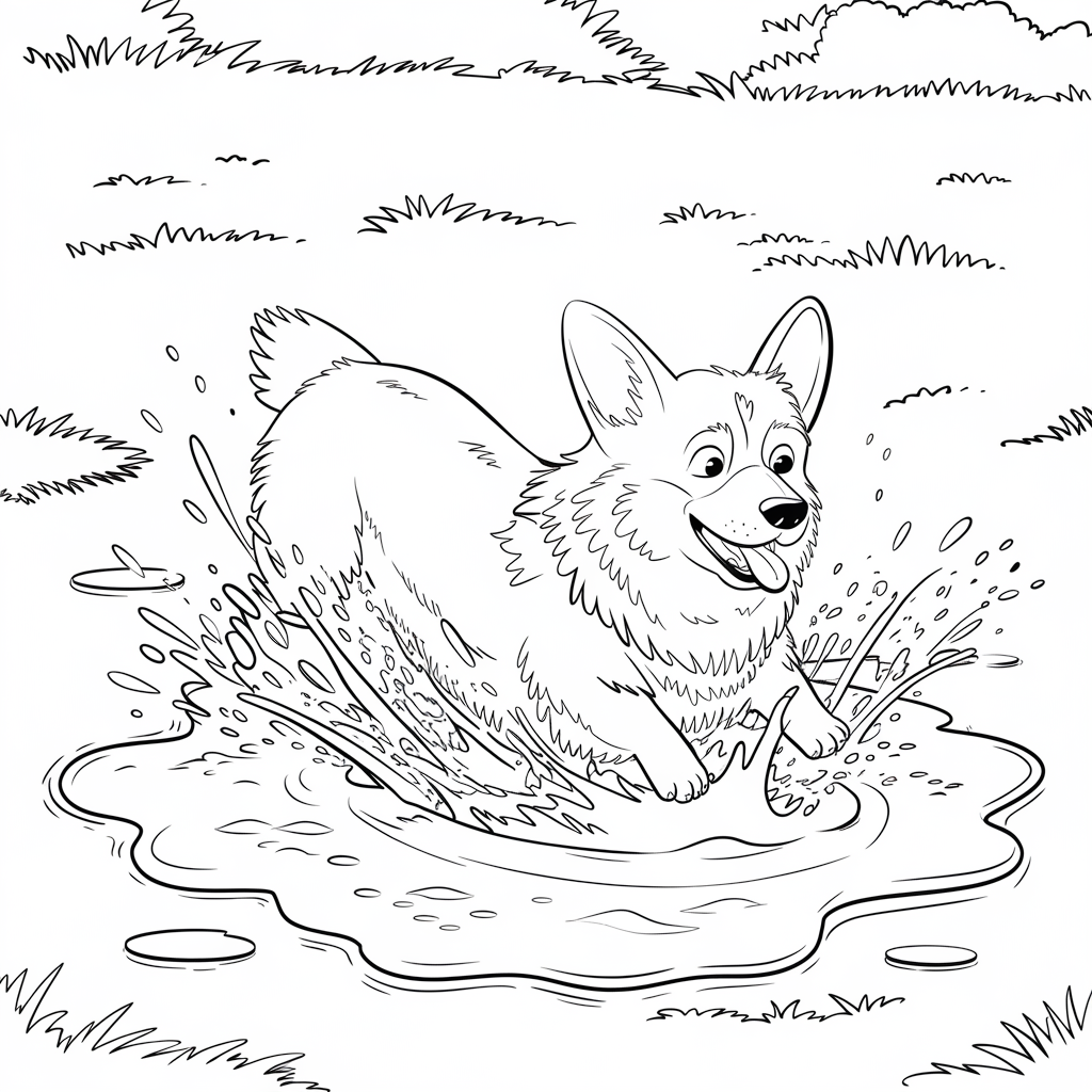 Corgi_in_a_Muddy_Puddle