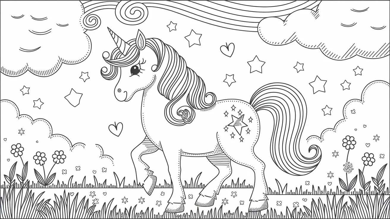 Enchanted_Unicorn_Birthday_Coloring_Page