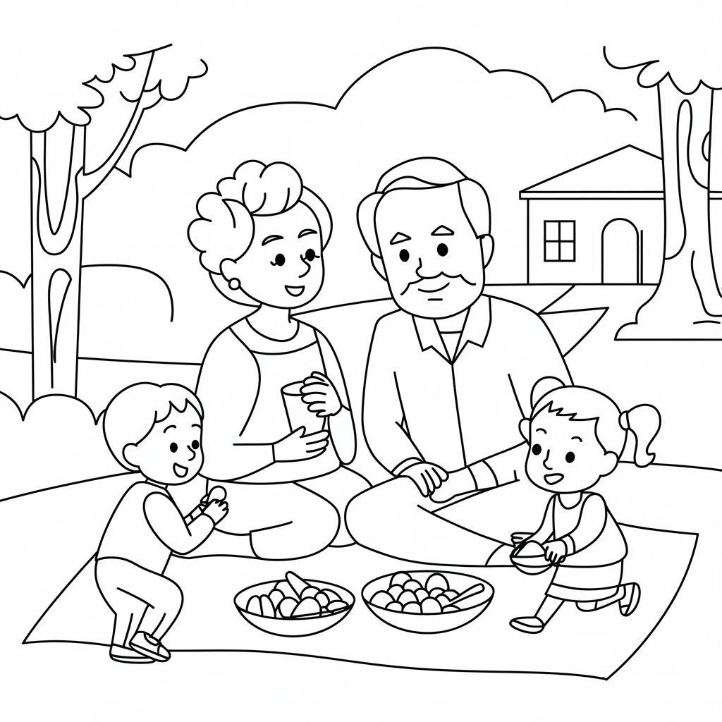 Grandparents_and_Grandkids_Having_a_Picnic