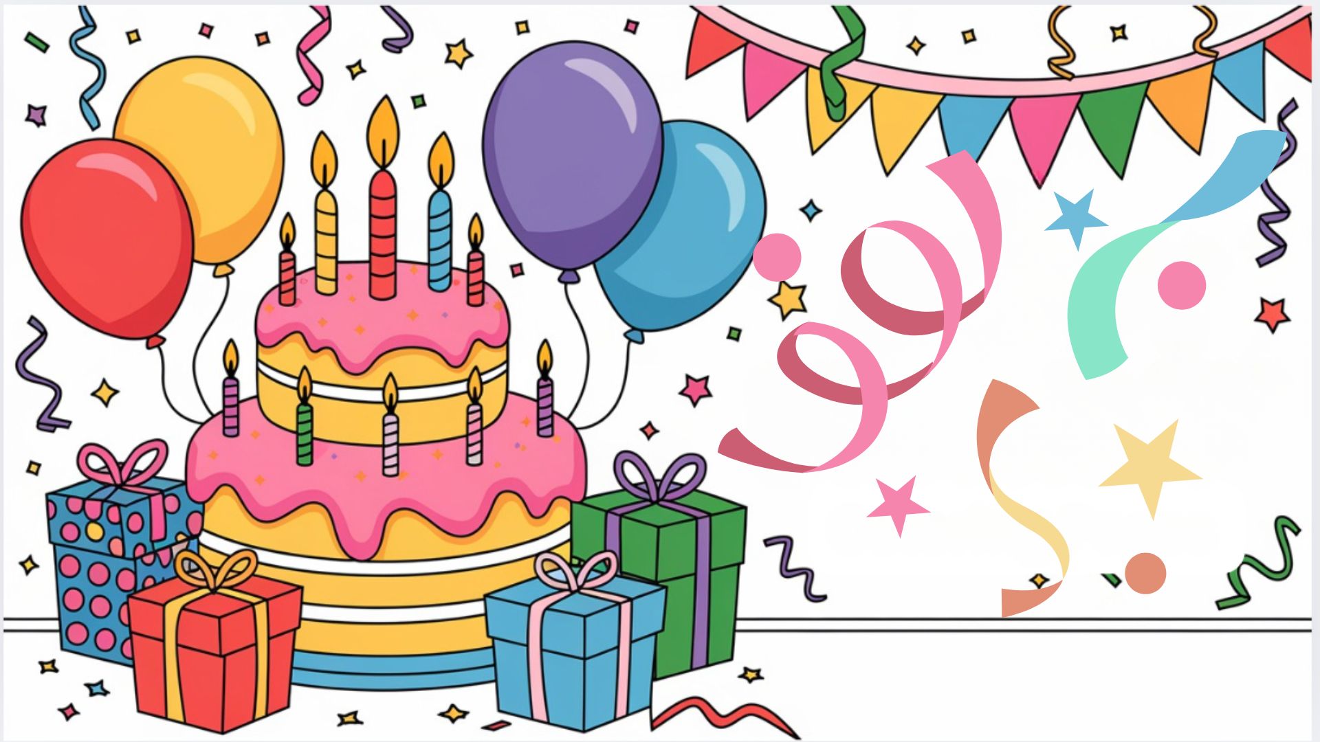 Happy Birthday Coloring Pages: Fun for All Ages