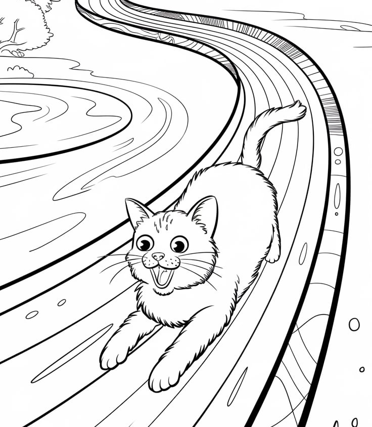 Kitty_on_a_Rainbow_Slide