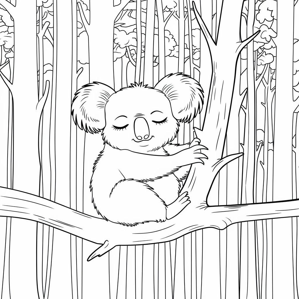 Koala_in_an_Eucalyptus_Forest