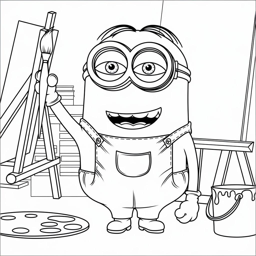 Minion_Painting_a_Picture