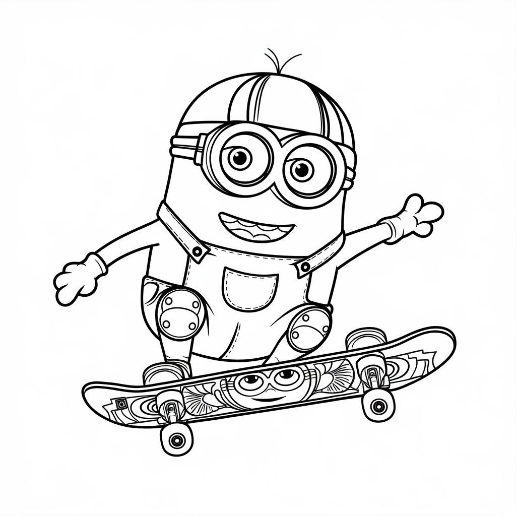 Minion_Riding_a_Skateboard