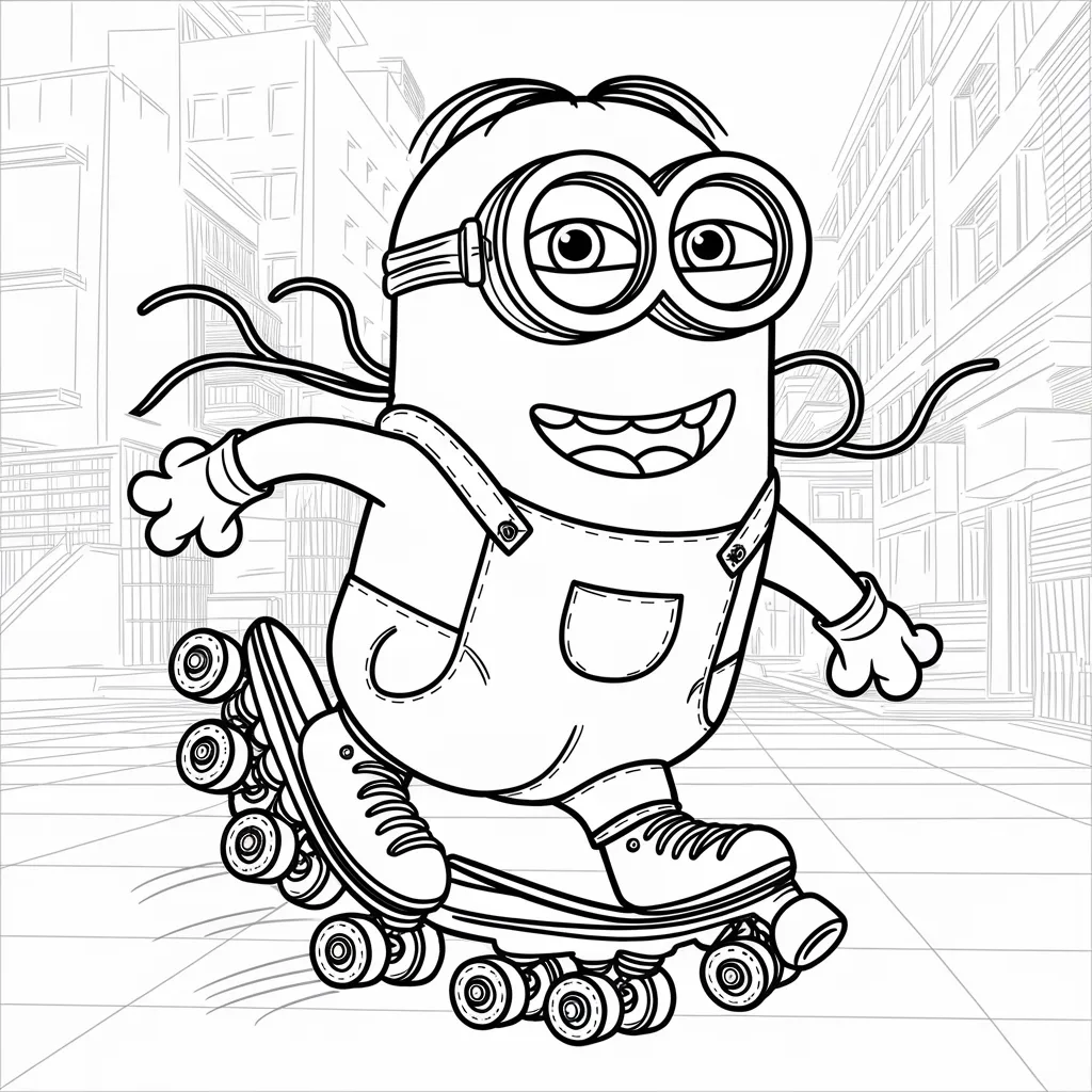 Minion_Roller-skating