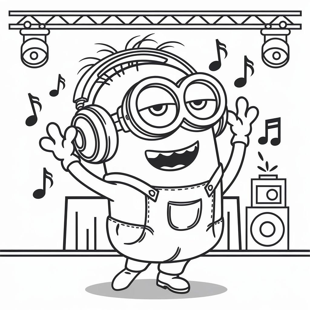 Minion_with_Headphones_Listening_to_Music