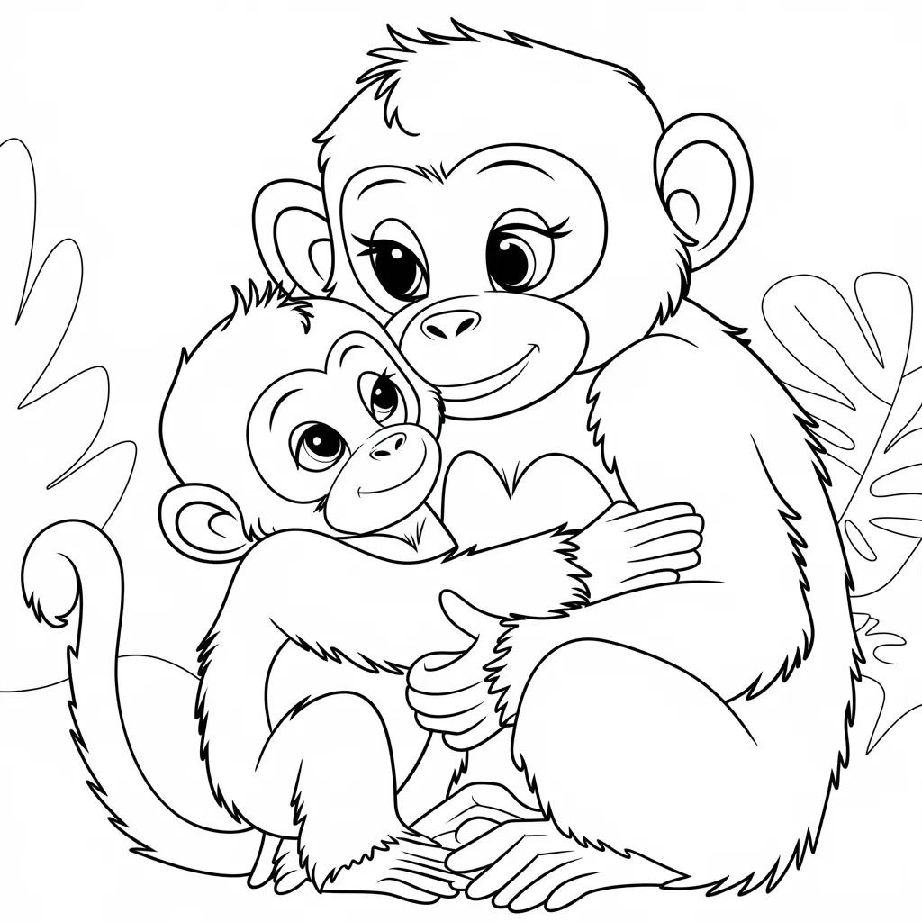 Mom_and_Baby_Monkey_Hugging