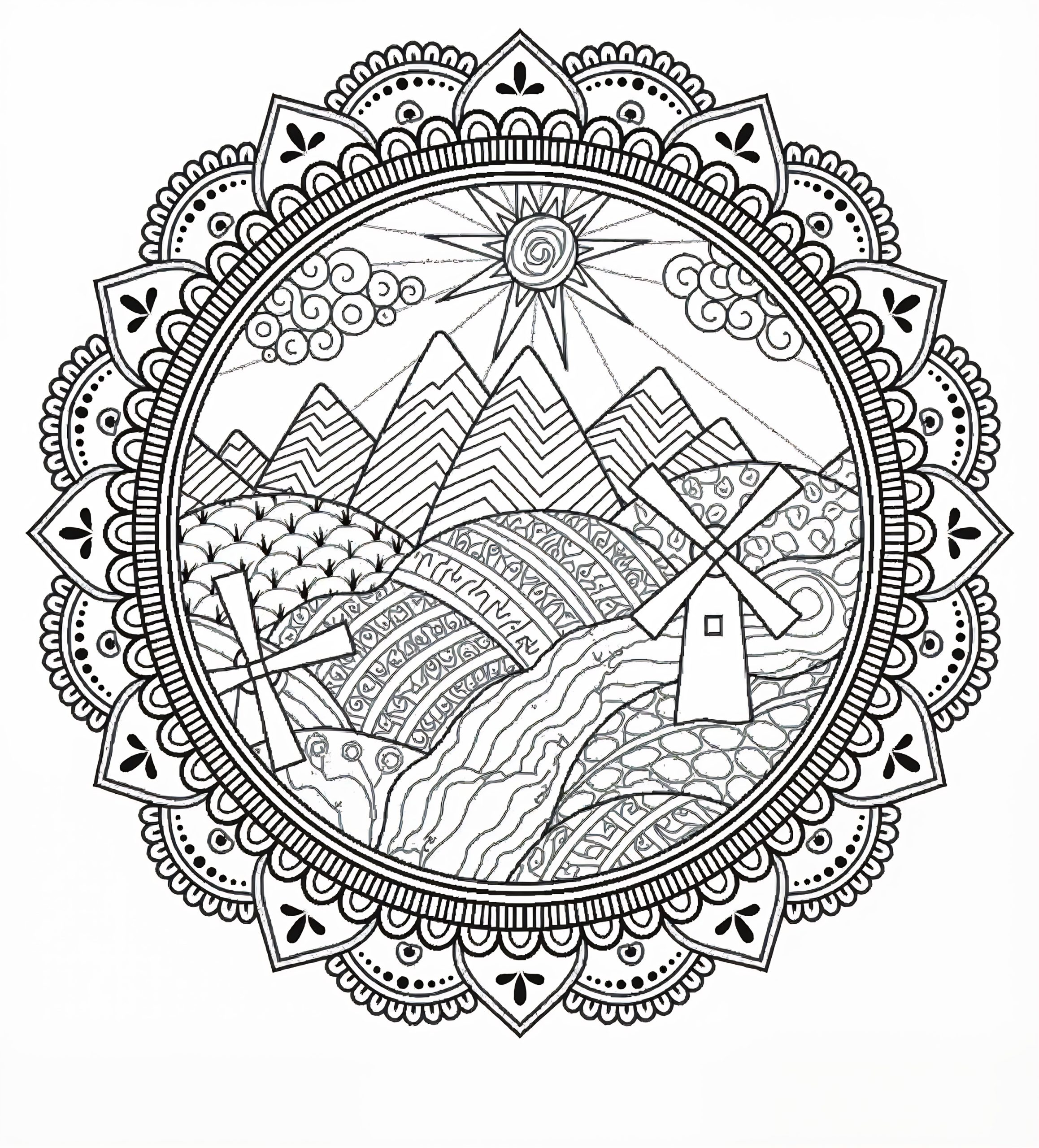 Mountain Range Mandala