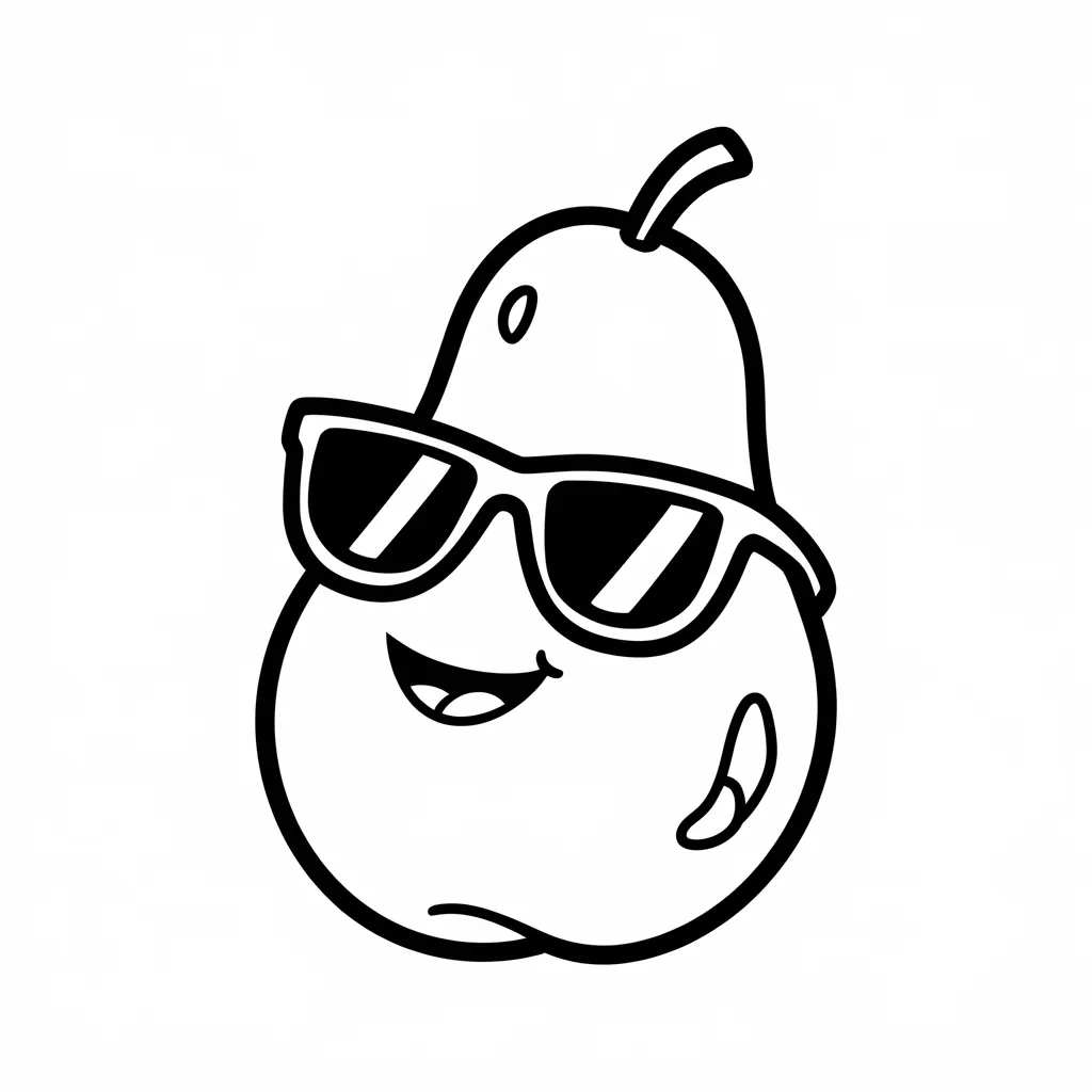 Pear_Wearing_Sunglasses_and_Relaxing