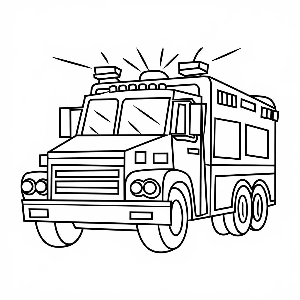 Police_Truck_with_Flashing_Lights