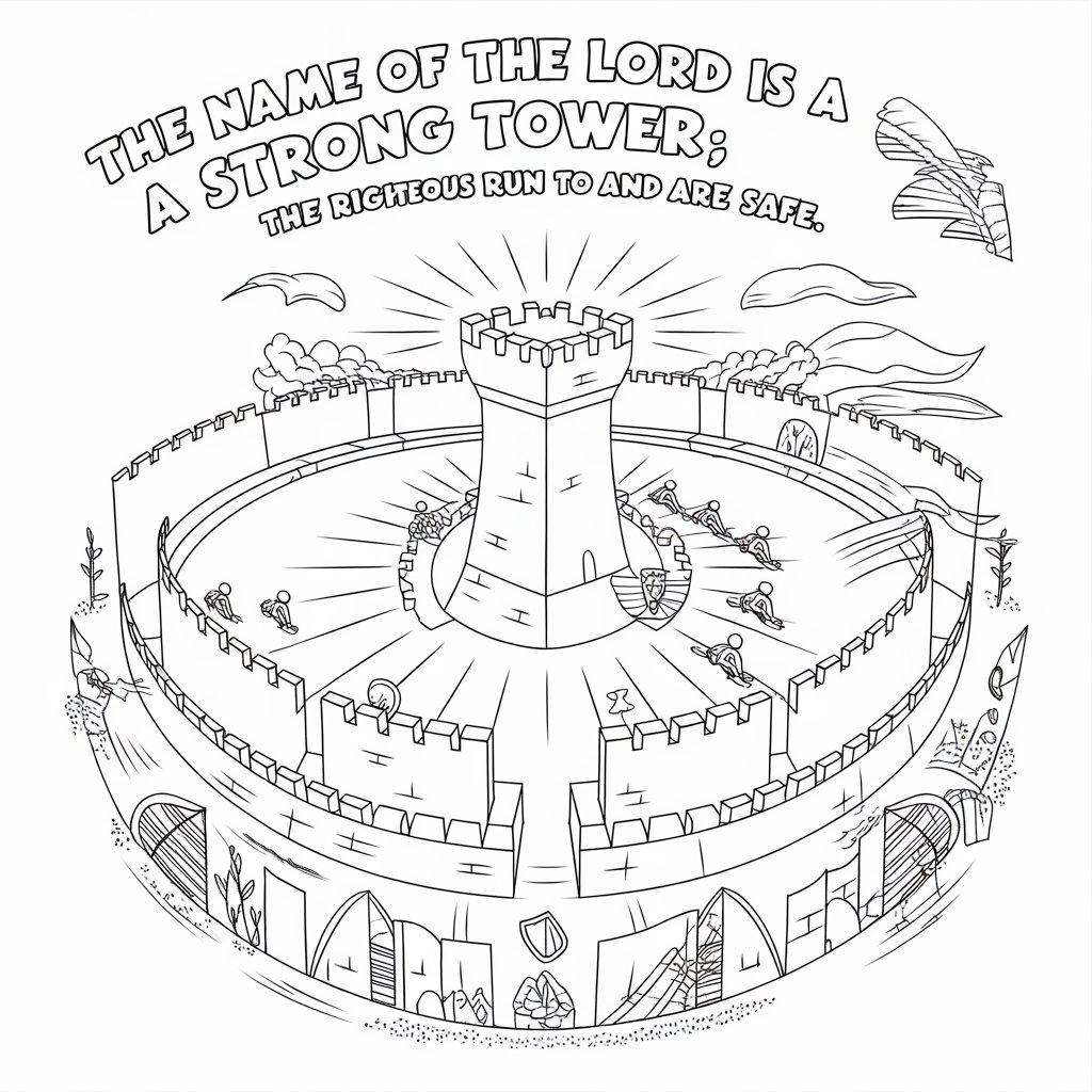 Proverbs_1810_-_The_name_of_the_Lord_is_a_strong_tower_the_righteous_run_to_it_and_are_safe