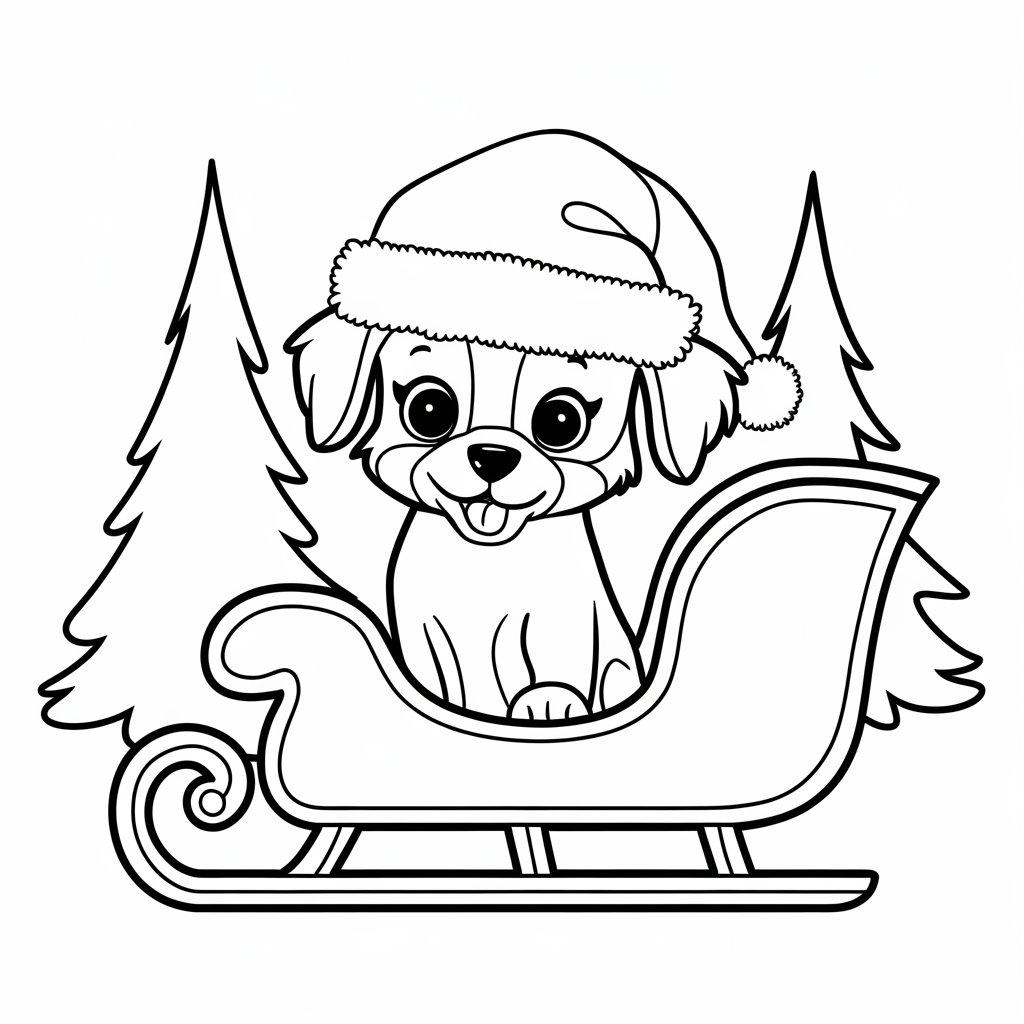 Puppy_in_a_Sleigh