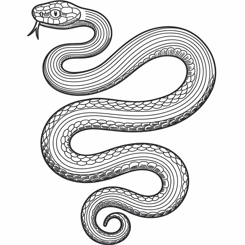 Rainbow_Snake_Curled_In_A_Spiral