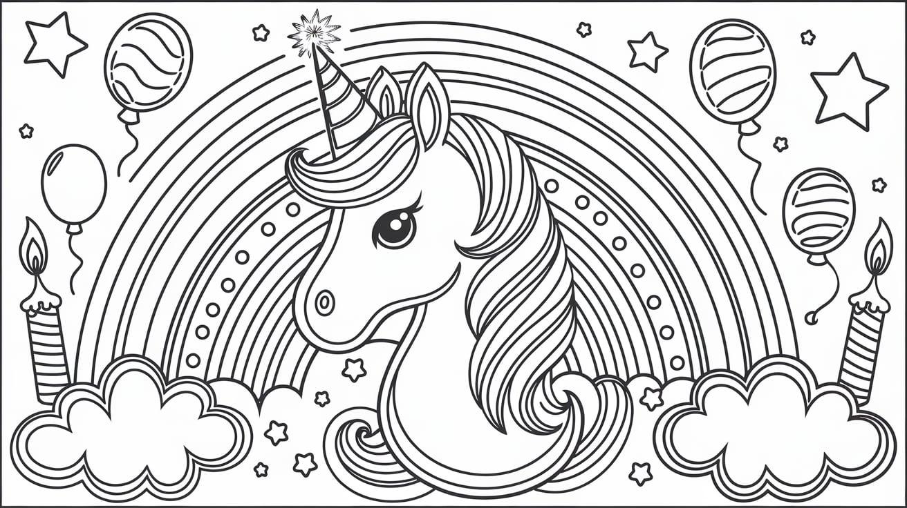 Rainbow_Unicorn_Birthday_Coloring_Page