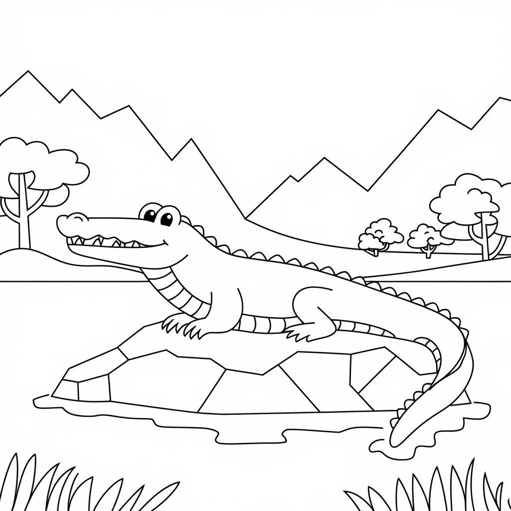 Simple_Crocodile_Outline_for_Easy_Coloring
