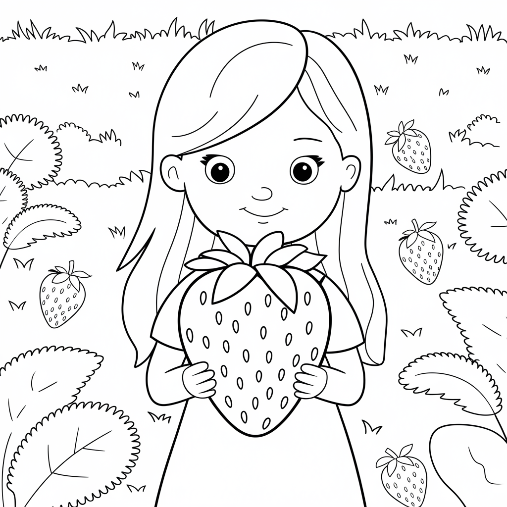 Strawberry_with_Little_Girl