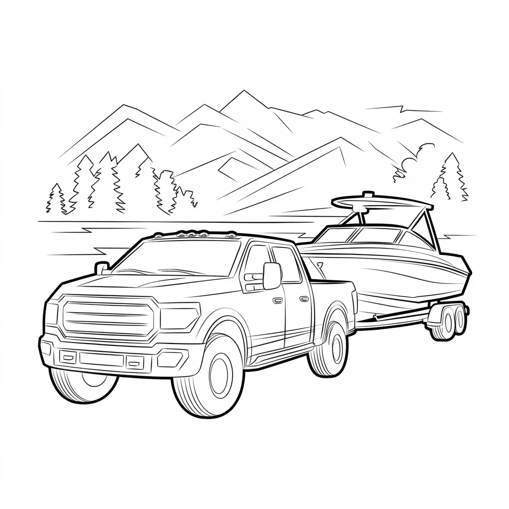 Truck_Pulling_a_Boat_on_a_Trailer