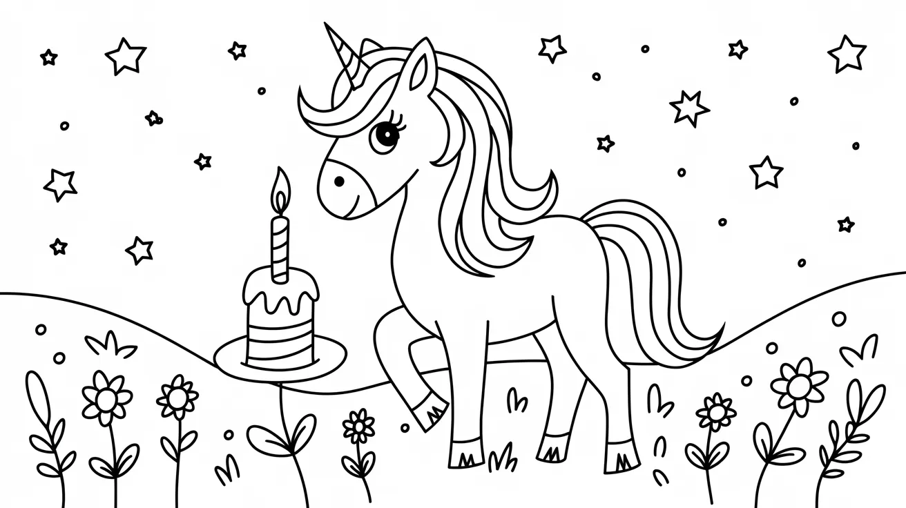 Unicorn_Birthday_Candle_Coloring_Page