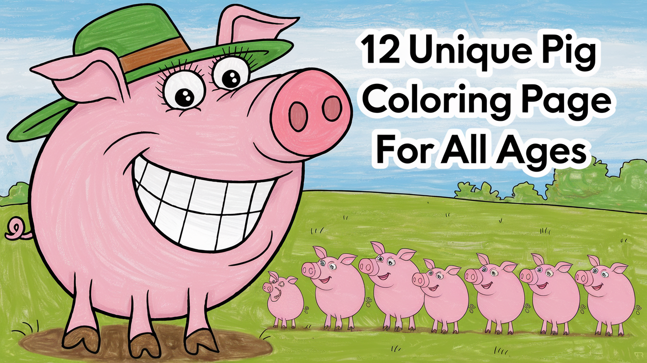 Unique Pig Coloring Page Ideas for All Ages