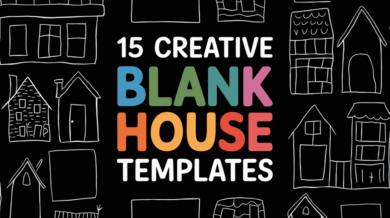 15 Creative Printable Blank House Template