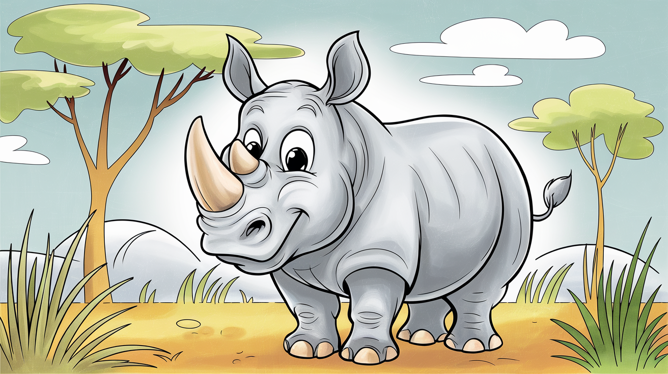 15 Unique Rhino Coloring Pages to Download Today