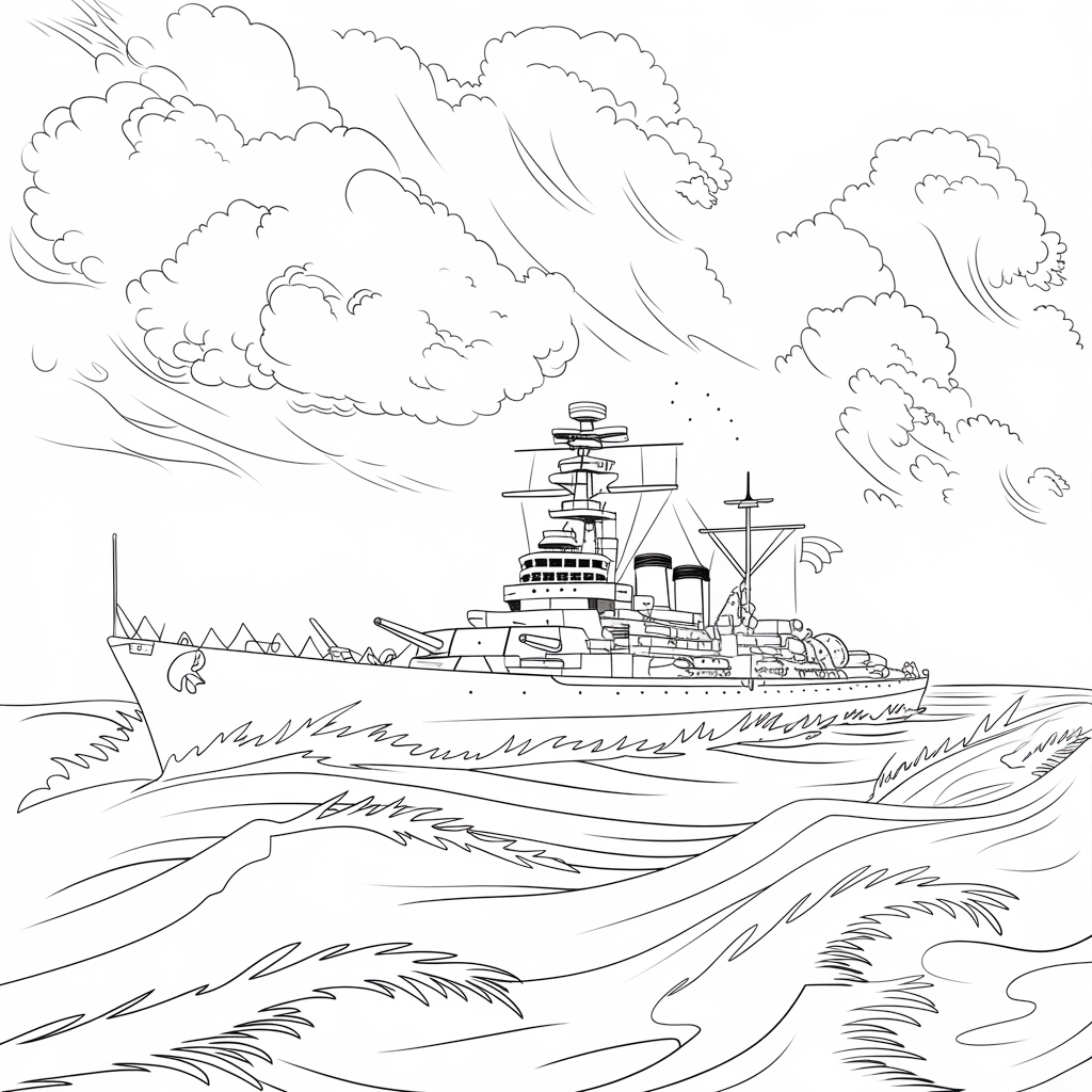 Battleship_on_the_High_Seas
