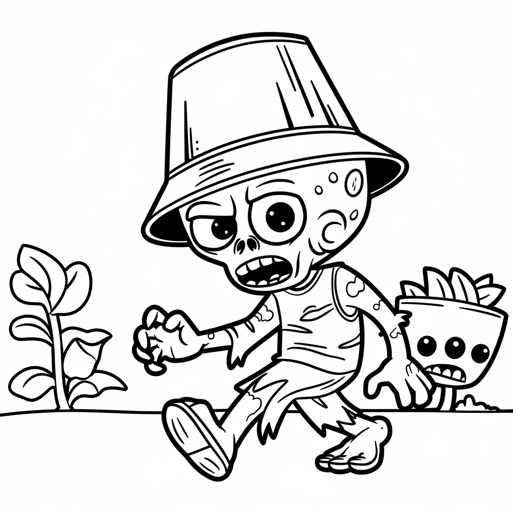 Buckethead_Zombie_Coloring_Page