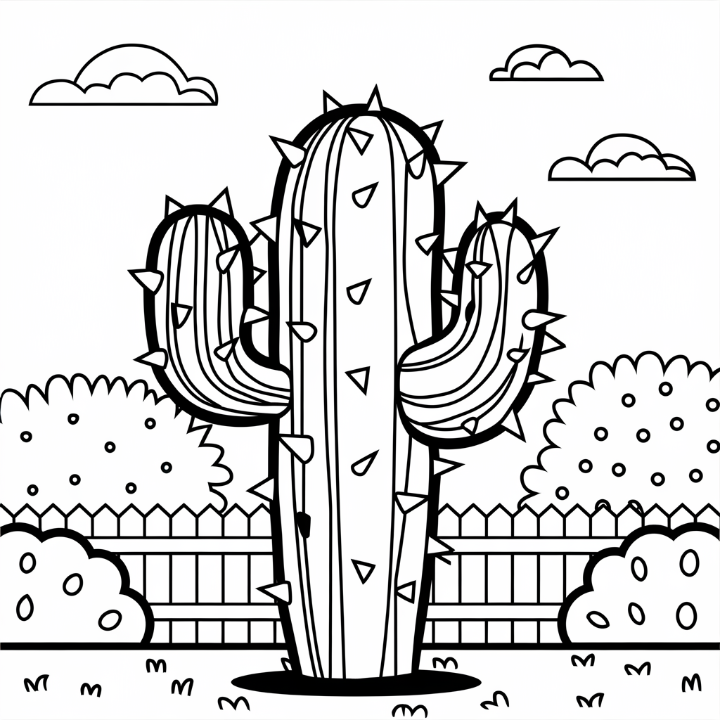 Cactus_Coloring_Page