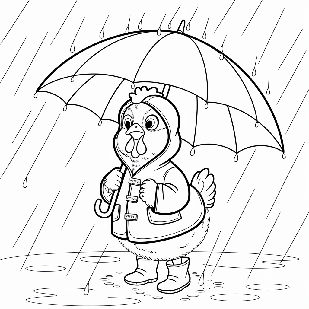 Chicken_in_a_Rainy_Day