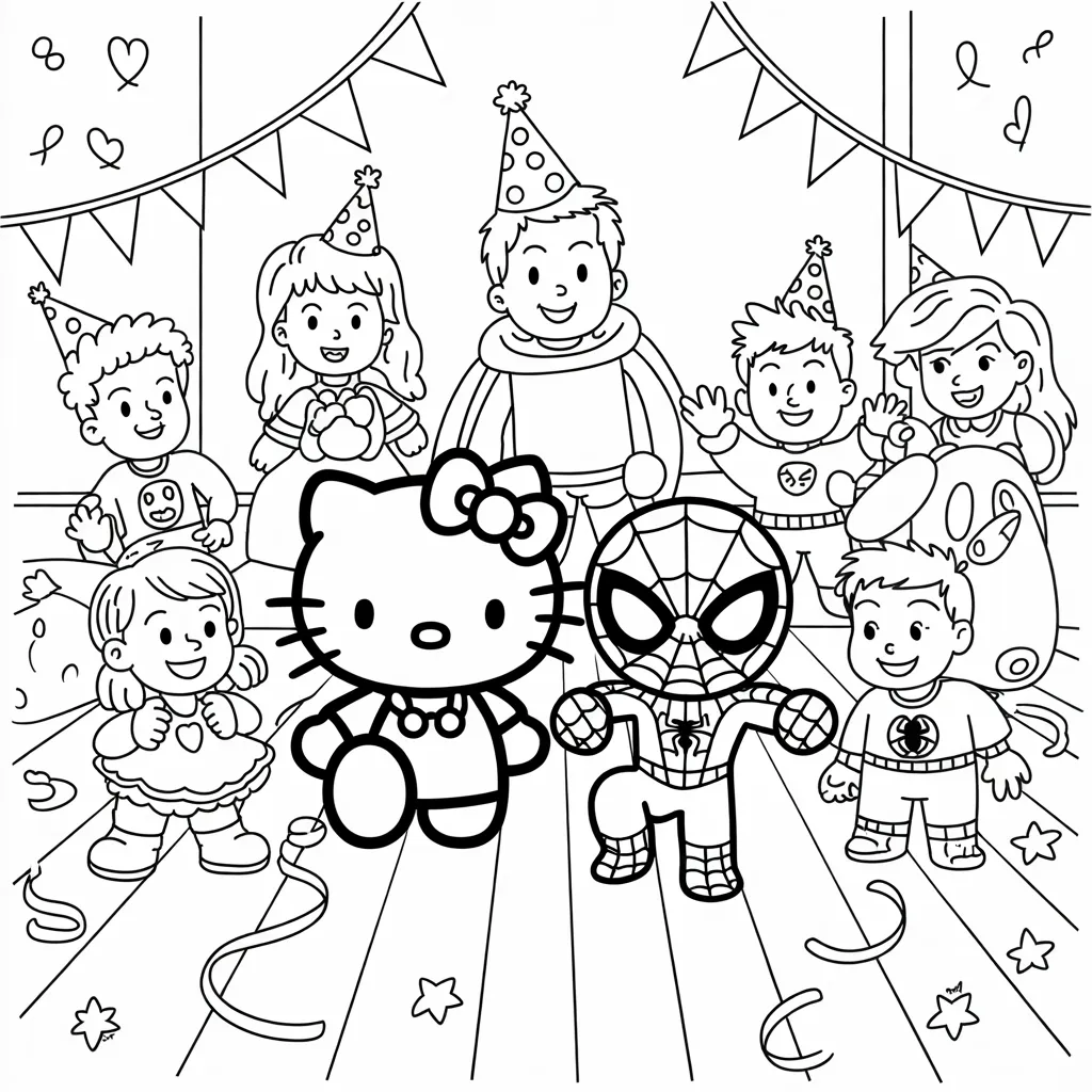 Hello_Kitty_and_Spider-Man_Costume_Party