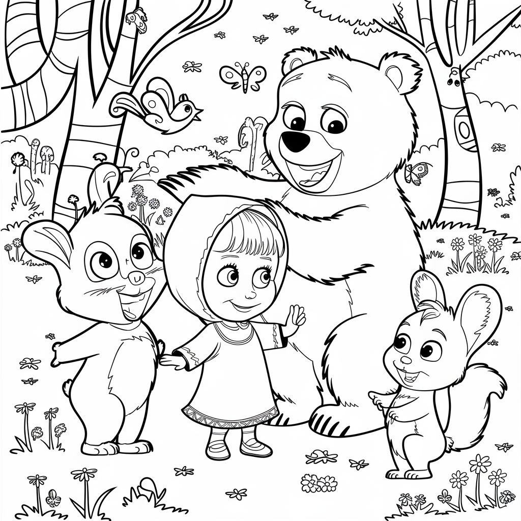 Masha_with_Her_Friends