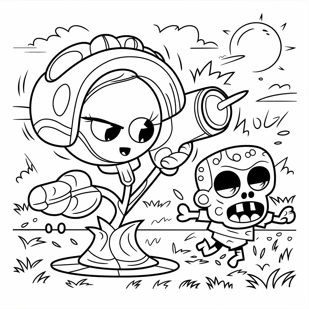 Peashooter_Coloring_Page