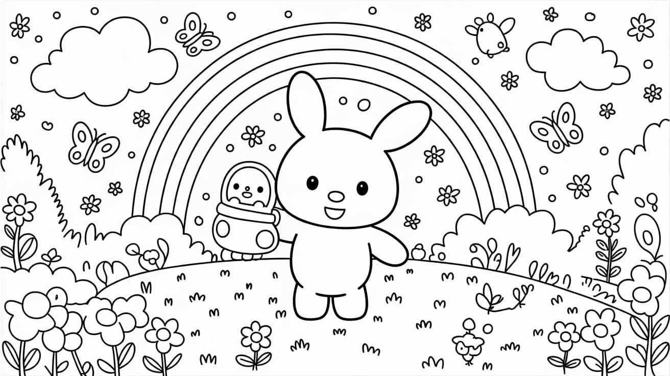 Pochacco_and_a_Rainbow