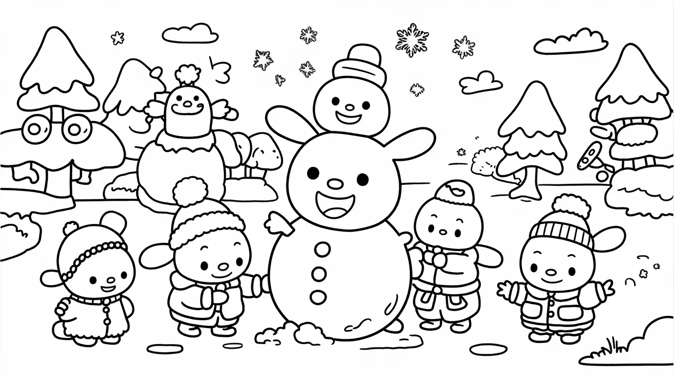 Pochacco_and_a_Snowman