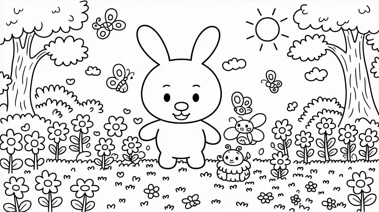 Pochacco_in_a_Flower_Garden