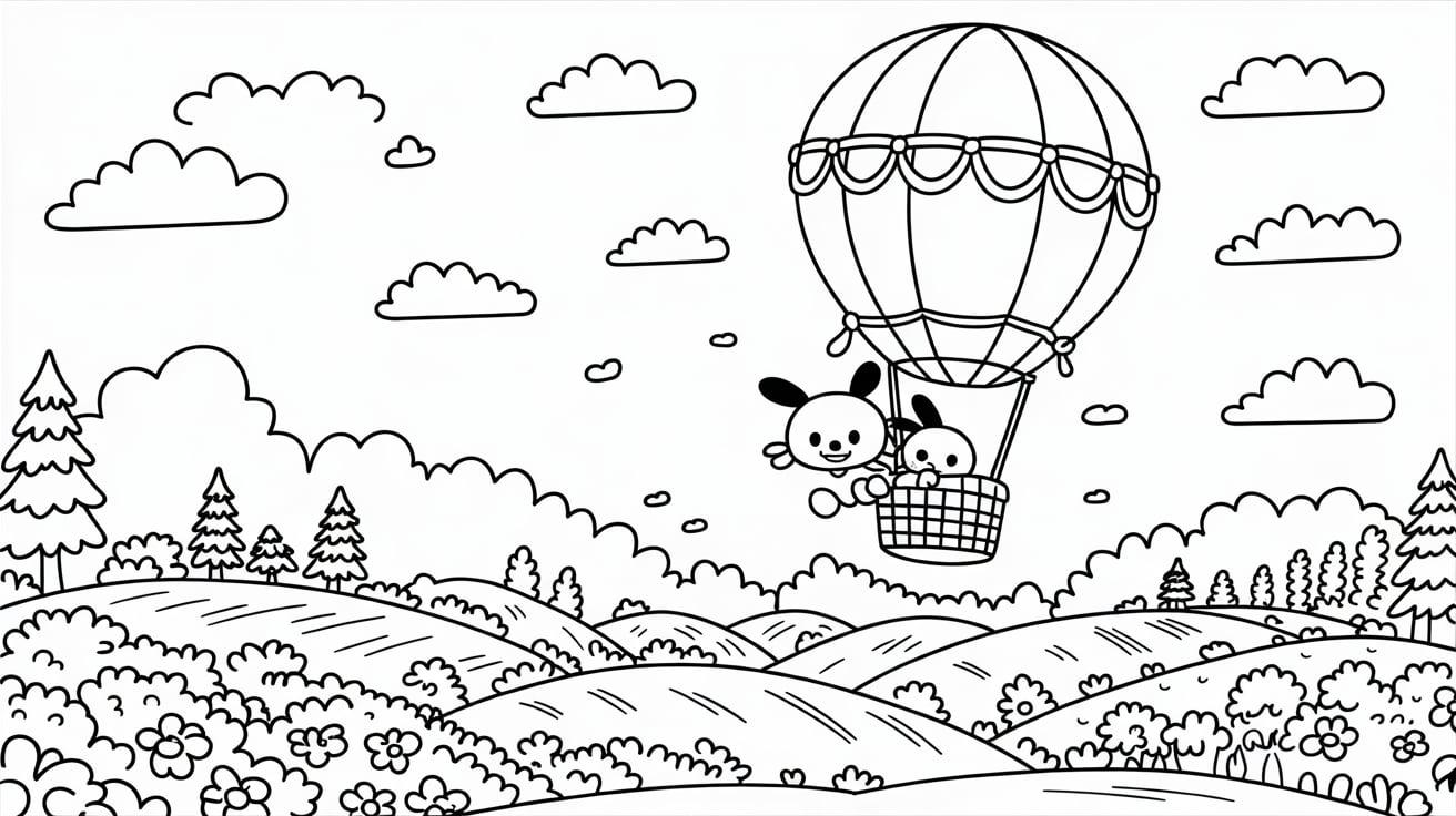 Pochacco_in_a_Hot_Air_Balloon