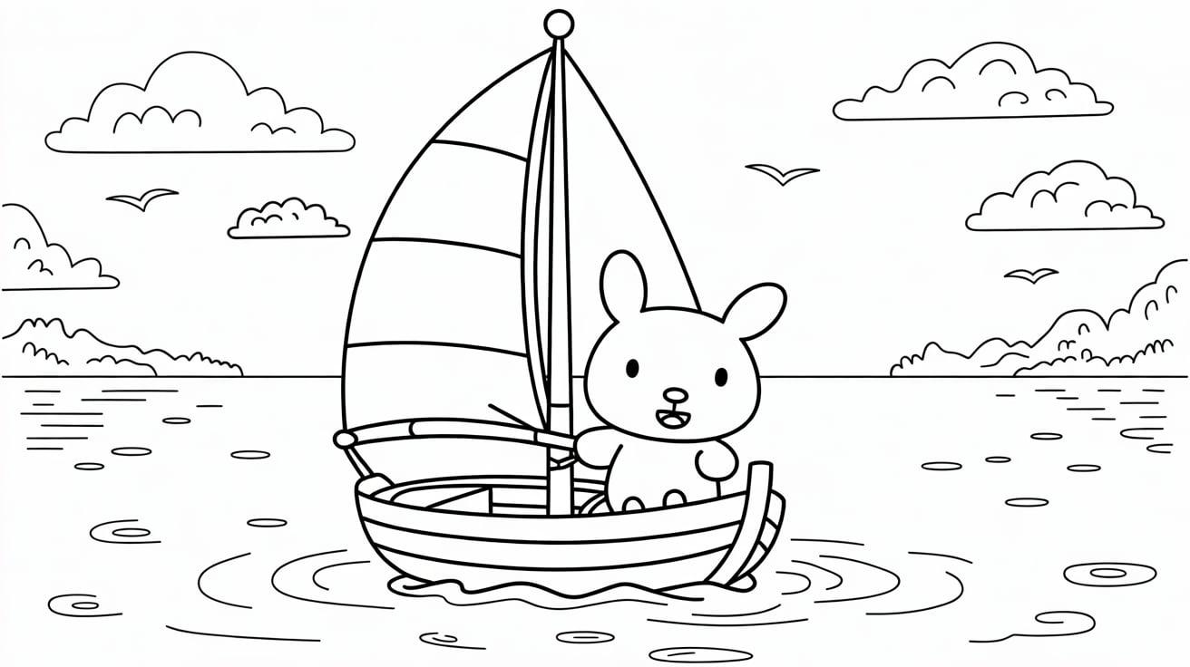 Pochacco_on_a_Sailboat