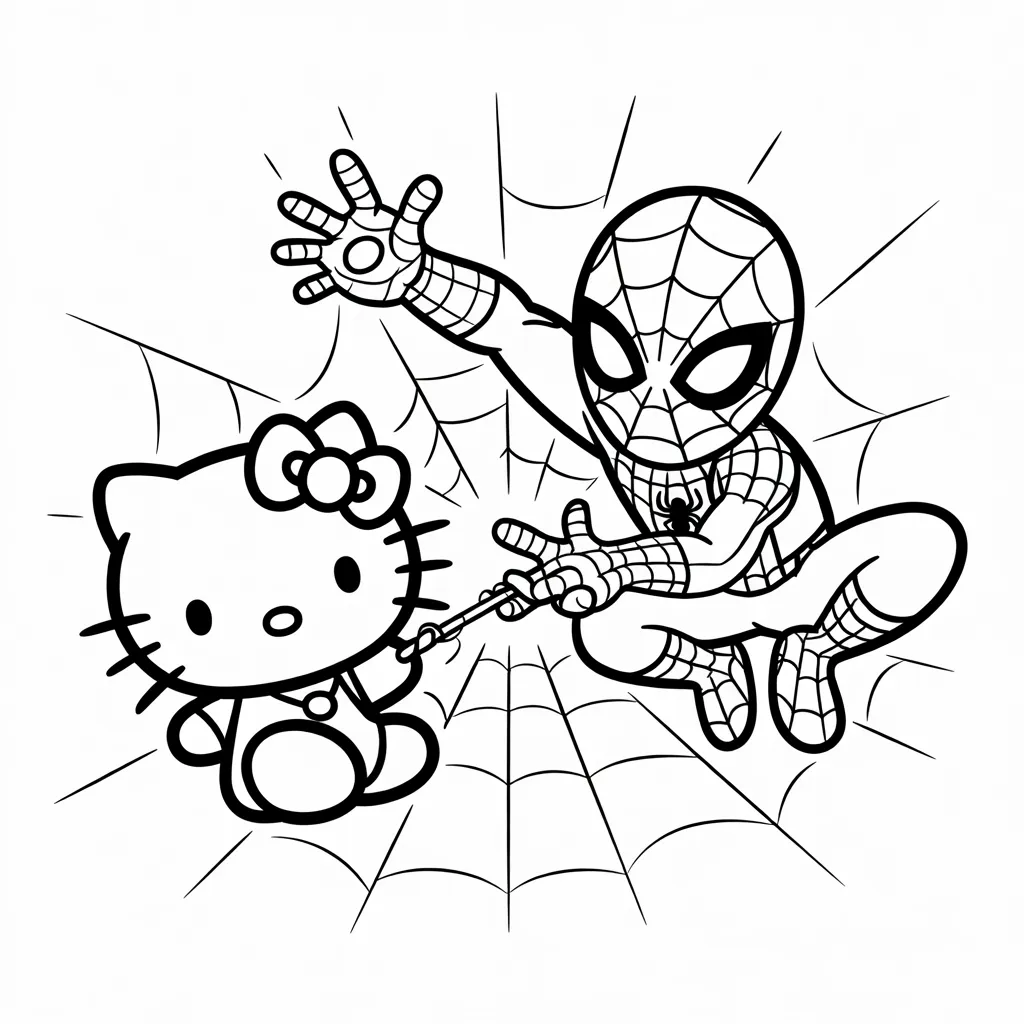 Spider-Man_Web-Shooting_with_Hello_Kitty