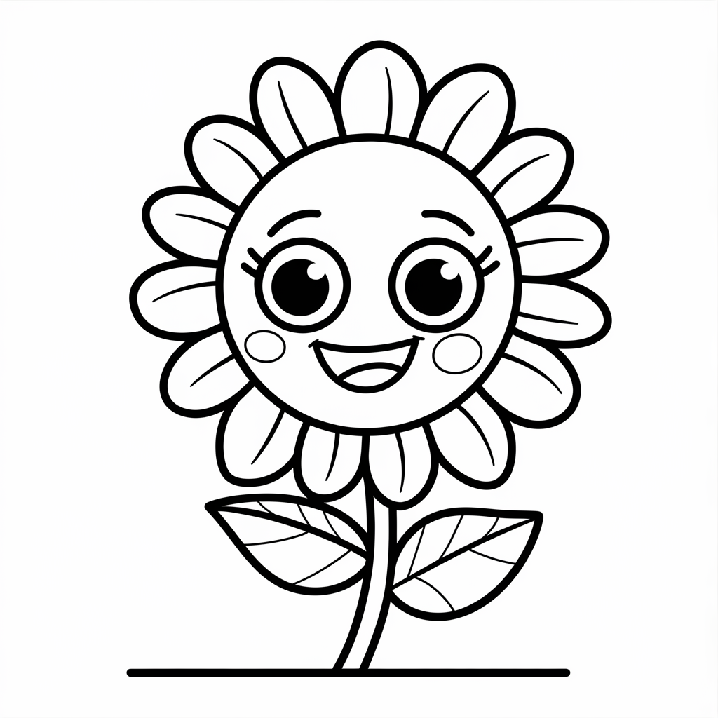 Sunflower_Coloring_Page