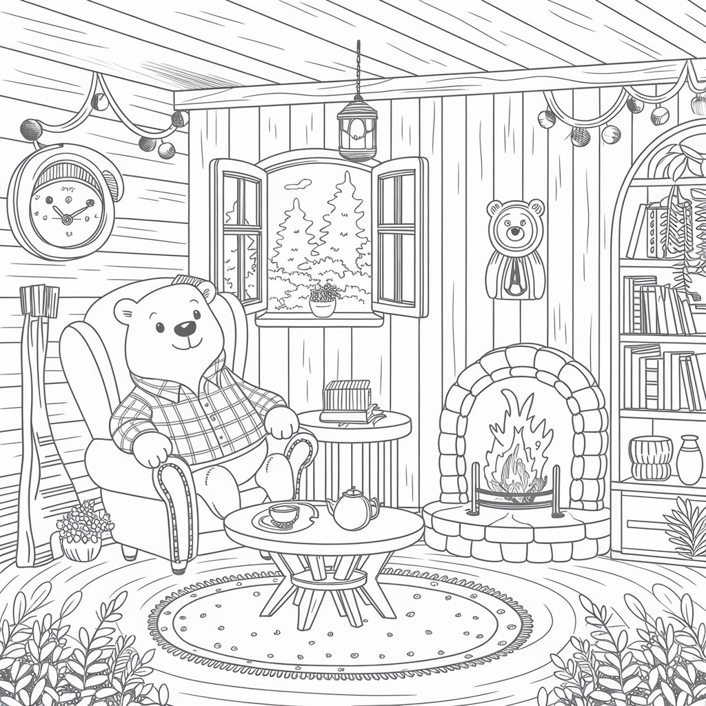 The_Bear_in_His_Cozy_Home